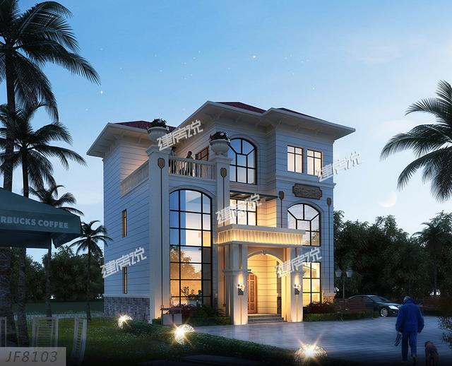 120㎡的大氣別墅設計圖，姨媽說整體下來也就花了60萬，太劃算了！