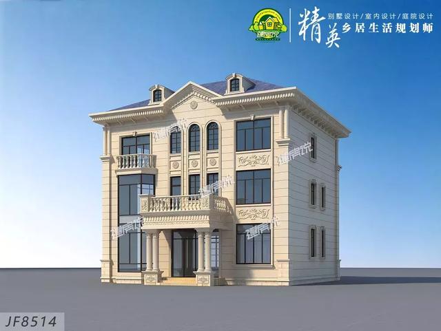 豪華別墅設計圖，江西老表花52萬建了棟，雍容華貴，人人夸他有本事