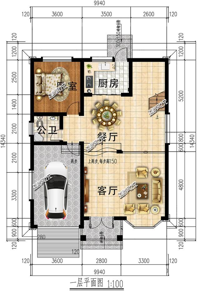 三層別墅設(shè)計(jì)圖，花34萬建了棟，對(duì)象媽媽看完之后，叫我改口叫媽