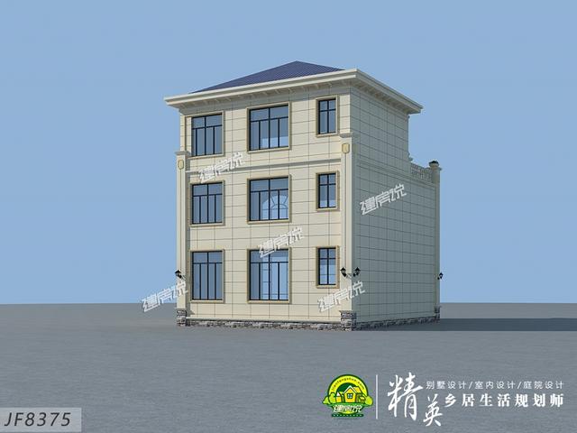 105平的三層別墅設計圖，大氣又實用，看過的都說好