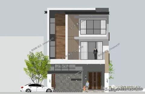 一款現代別墅設計圖，驚動了十里八鄉，村長點名房子都要照著這個建