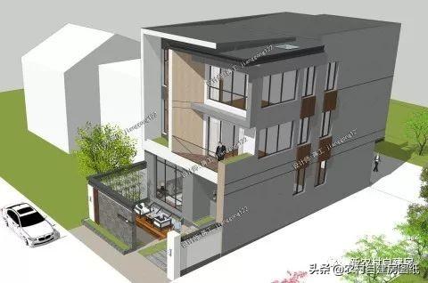 一款現代別墅設計圖，驚動了十里八鄉，村長點名房子都要照著這個建
