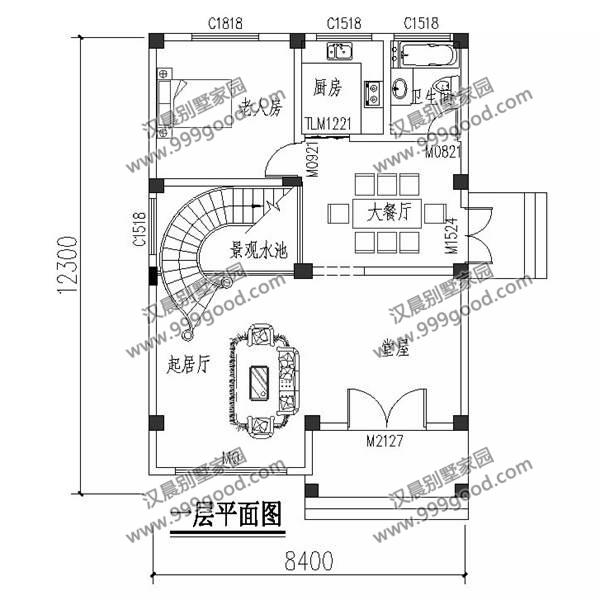 3套小開(kāi)間農(nóng)村別墅設(shè)計(jì)圖，面寬8米左右，中式、歐式和現(xiàn)代風(fēng)都很美