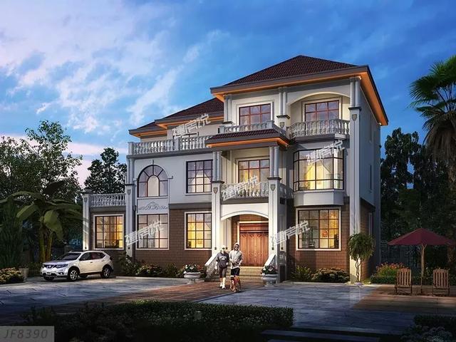 奢華歐式別墅設計圖，棋牌室，書房，大露臺，都只是標配