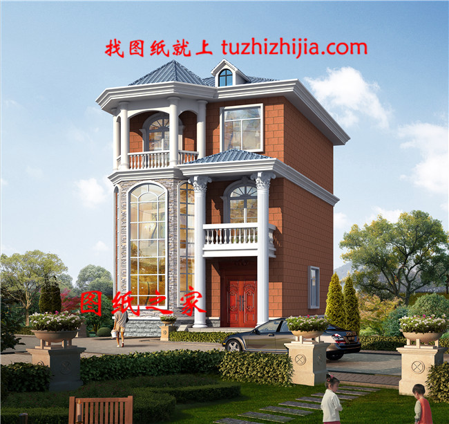 農村三層樓房造價26萬，客廳中空，占地90平米，難得的好戶型