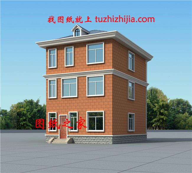 農村三層樓房造價26萬，客廳中空，占地90平米，難得的好戶型