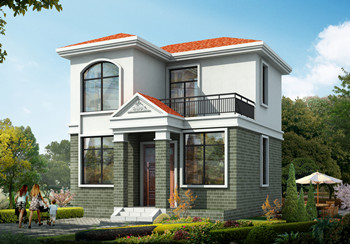 8萬元二層農村房子圖片及設計圖，簡易二層小樓，占地50平米