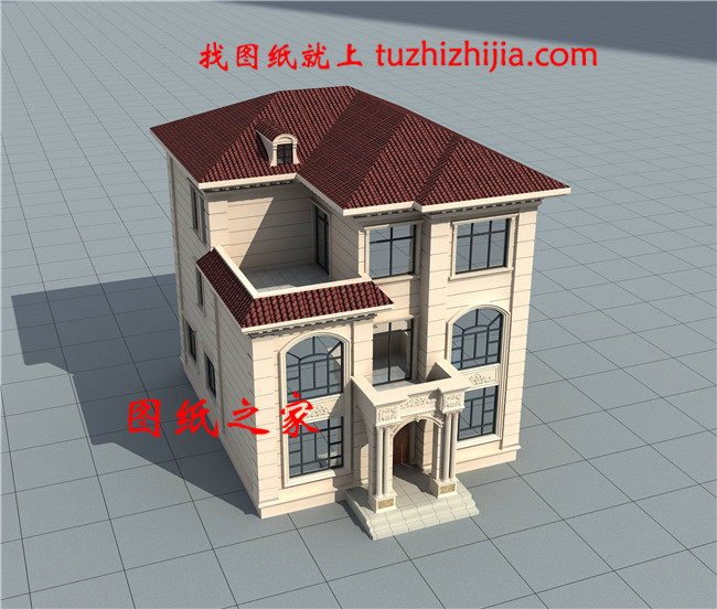 10米&times;12米30萬以內農村建房三層豪華歐式別墅，處處顯品味