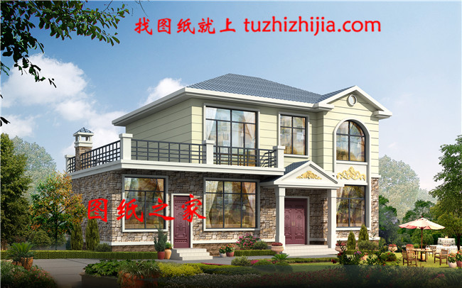 農村27萬二層自建別墅設計圖，占地140平米左右，戶型極好