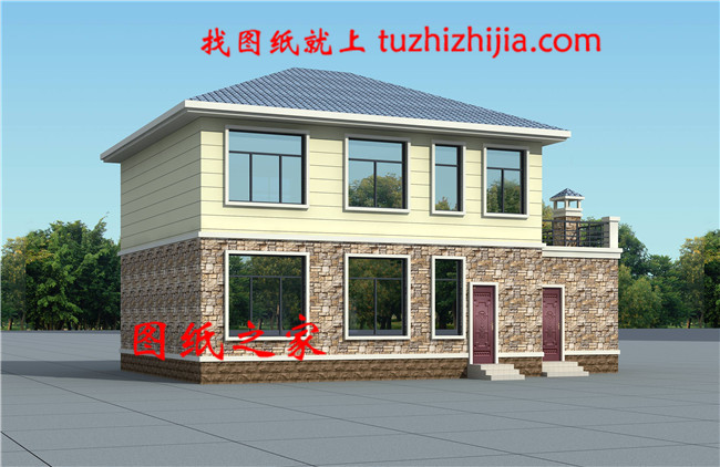 農村27萬二層自建別墅設計圖，占地140平米左右，戶型極好