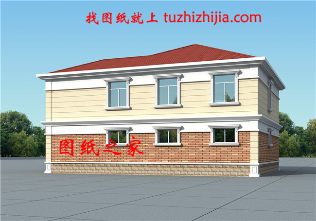 200平米2層別墅設計圖，別墅的配色清新淡雅