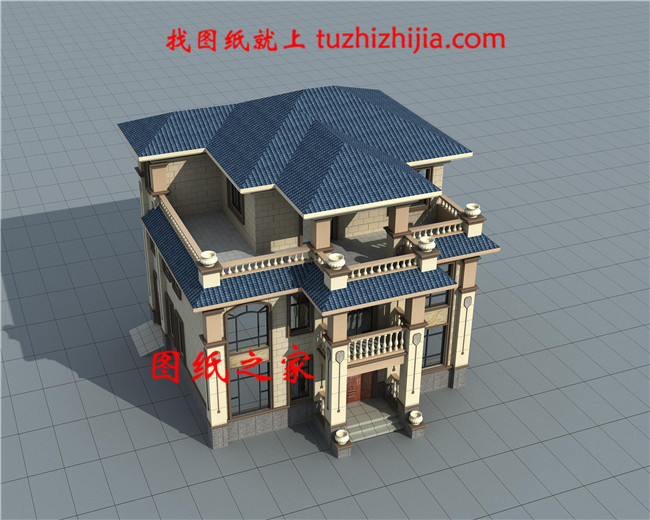 一層一戶歐式三層豪華別墅,三室兩廳一廚兩衛一