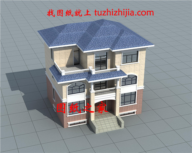 最新款二層半別墅圖片,占地115平米左右,帶地下室,帶露臺