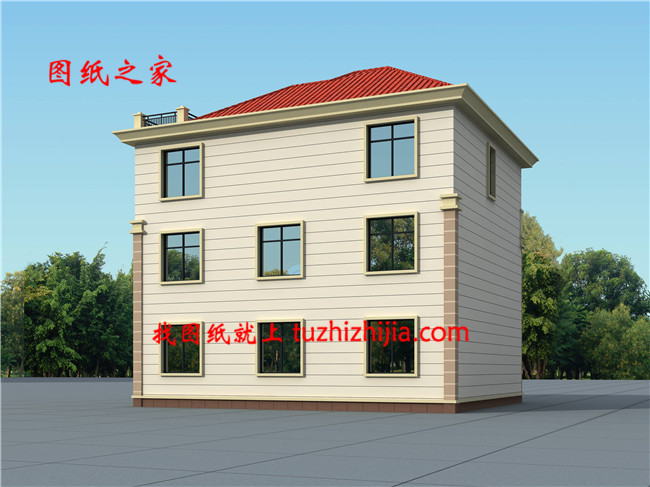 本戶型為歐式三層的獨棟別墅,占地140平方米