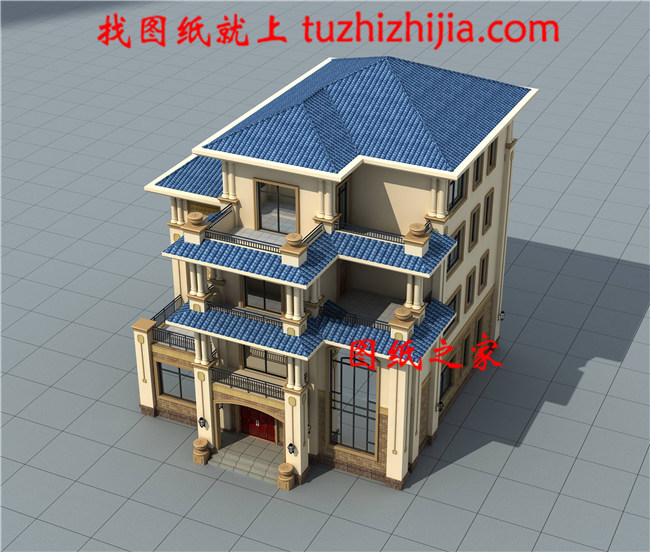 新農(nóng)村四層復(fù)式獨棟別墅設(shè)計戶型圖片