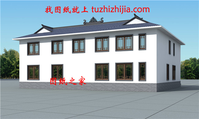 中式二層別墅小樓設計圖