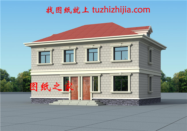 主體20多萬的農村雙拼別墅，農村簡單雙拼小戶型