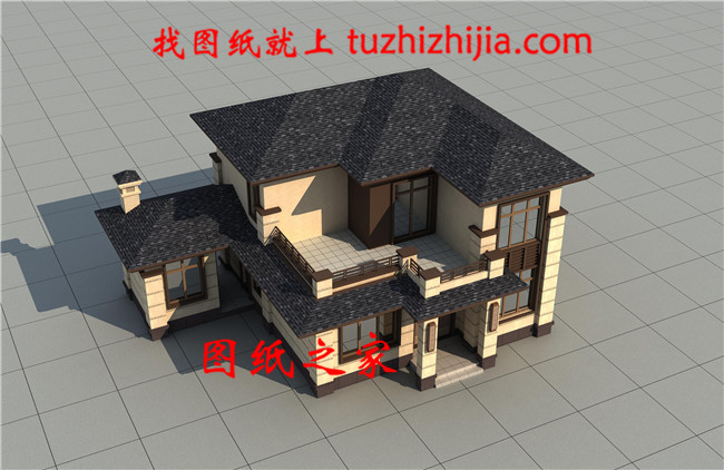 帶柴火房二層農(nóng)村自建房設(shè)計圖,外觀簡約大氣