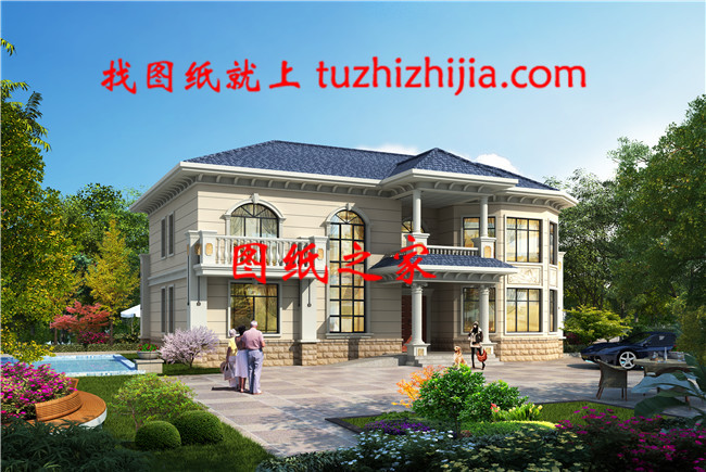 二層簡約高端別墅，歐式精美、現代洋氣