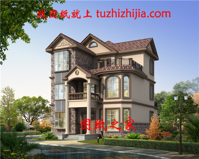 2019新款三層別墅設計圖,外觀漂亮