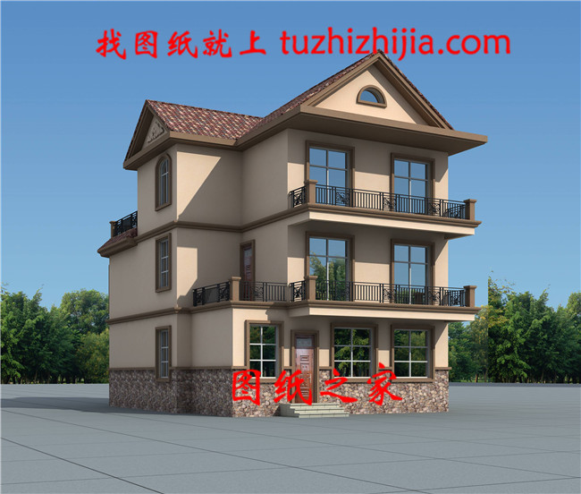 2019新款三層別墅設計圖,外觀漂亮