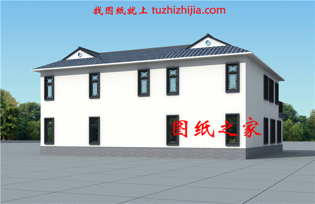 300平方二層半別墅設計圖紙方案（效果圖+施工圖）