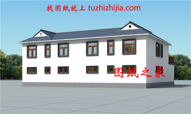 中式帶雙車位二層自建別墅