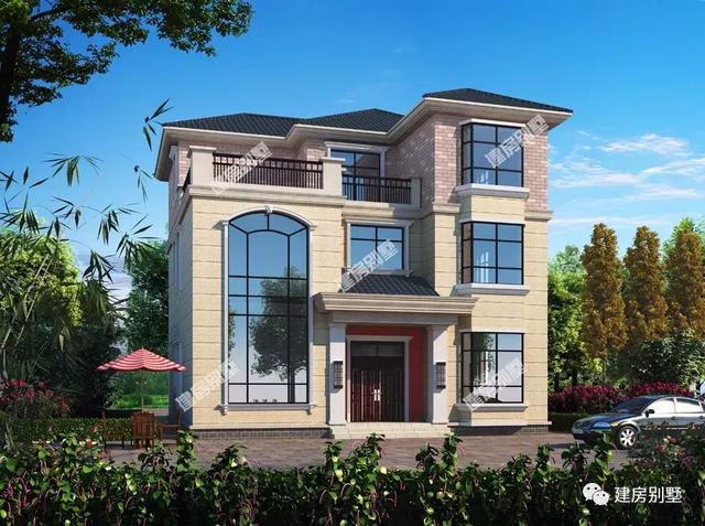 農村歐式自建房設計圖，開間12-13米的，都是難得的好戶型