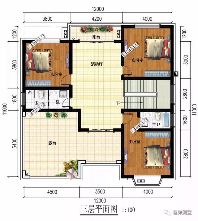 農村歐式自建房設計圖，開間12-13米的，都是難得的好戶型