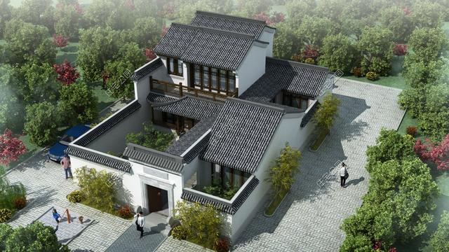 8套清新雅致的新中式別墅設計圖，這才是中國農村該有的樣子