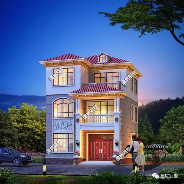 小戶型的農村別墅設計圖，小面寬也有大格局，別墅既靚又實用