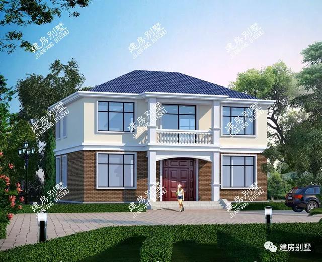 造價25萬左右的兩層自建房設計圖，簡單實用是王道