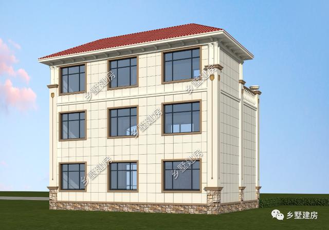 農村自建別墅設計圖，22萬建成，挑空客廳+超大陽臺，美觀又實用