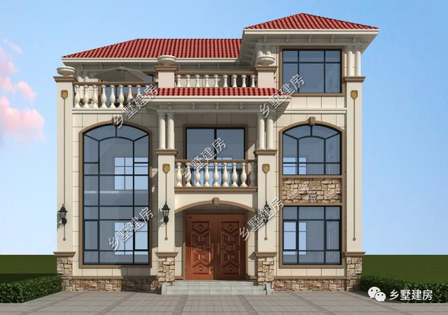 農村自建別墅設計圖，22萬建成，挑空客廳+超大陽臺，美觀又實用