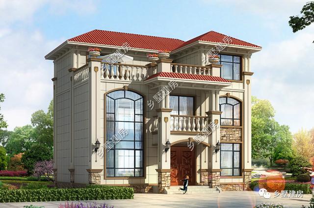 農村自建別墅設計圖，22萬建成，挑空客廳+超大陽臺，美觀又實用