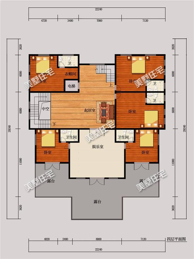這棟歐式別墅設計圖十分豪氣，造型精美，建成似城堡，美呆了！