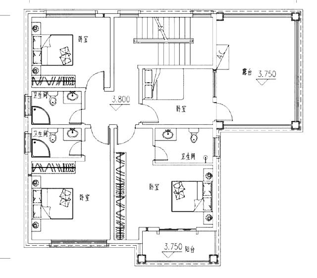 兩款平屋頂別墅設計圖紙，外觀漂亮，戶型簡單大方，適合農村建造