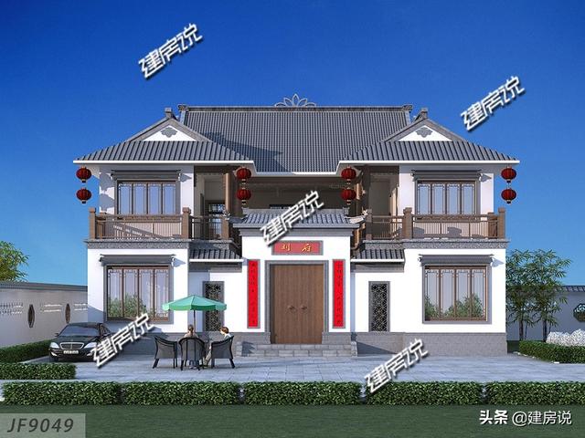 中式四合院別墅設計圖，2026建新房，要建就建最牛逼的中式別墅