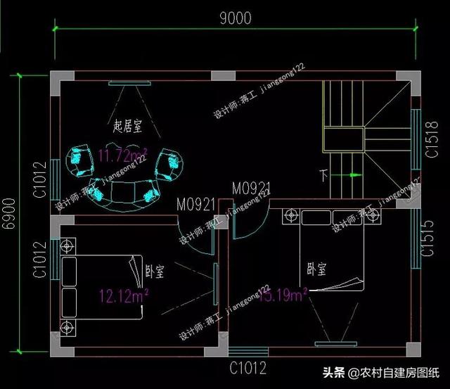 9款農村小別墅設計圖，造價都很經濟，預算在20萬左右