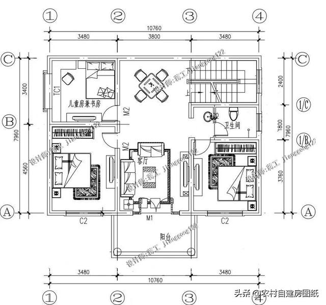 9款農村小別墅設計圖，造價都很經濟，預算在20萬左右