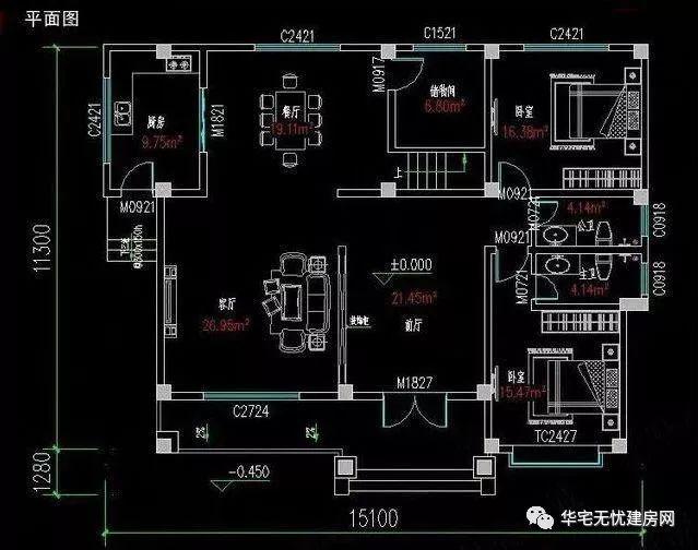 兩款新農(nóng)村自建房設(shè)計圖，獨(dú)立設(shè)計的廚房非常受歡迎