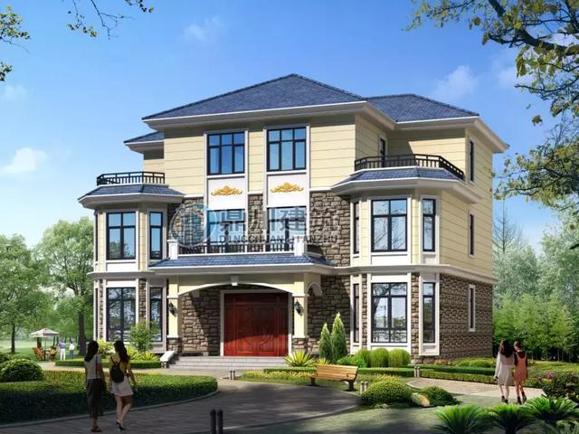 8套農村別墅圖紙，開間15米，都好氣派，一輩子建一棟足矣