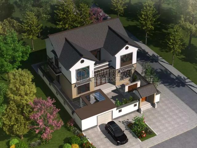 8套農村別墅圖紙，開間15米，都好氣派，一輩子建一棟足矣