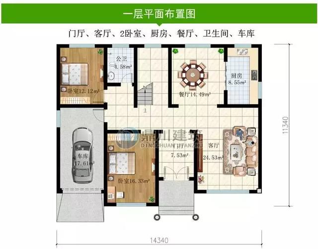 8套農村別墅圖紙，開間15米，都好氣派，一輩子建一棟足矣