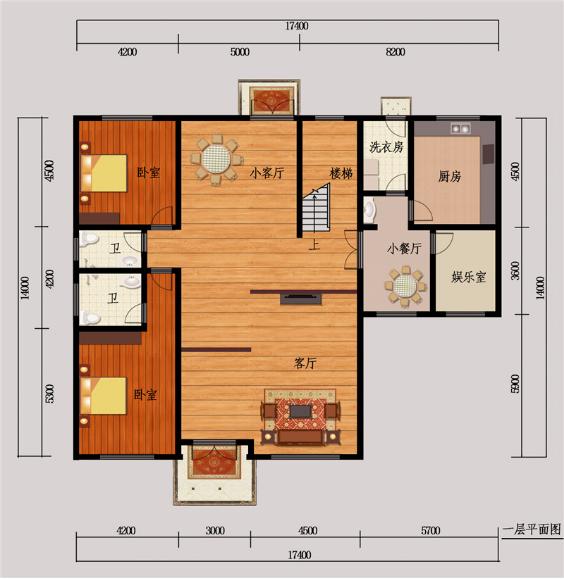 兩款經典戶型別墅設計圖，造價25萬就能蓋得起的別墅