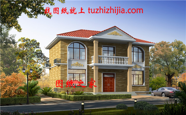 100平方米自建房二層設計圖紙及效果圖,12x9米