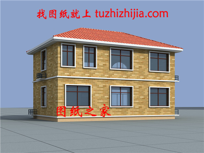 100平方米自建房二層設計圖紙及效果圖,12x9米