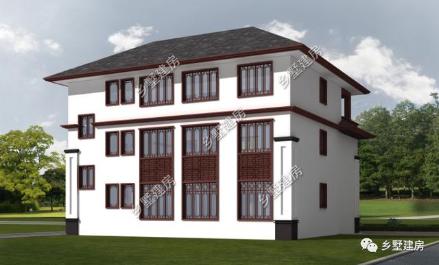 新中式風(fēng)格農(nóng)村自建別墅設(shè)計(jì)圖，不僅僅是實(shí)用，而且還很美觀大氣！