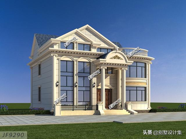11x12米三層豪華歐式別墅設(shè)計(jì)圖，外觀豪華大氣上檔次，室內(nèi)布局合理