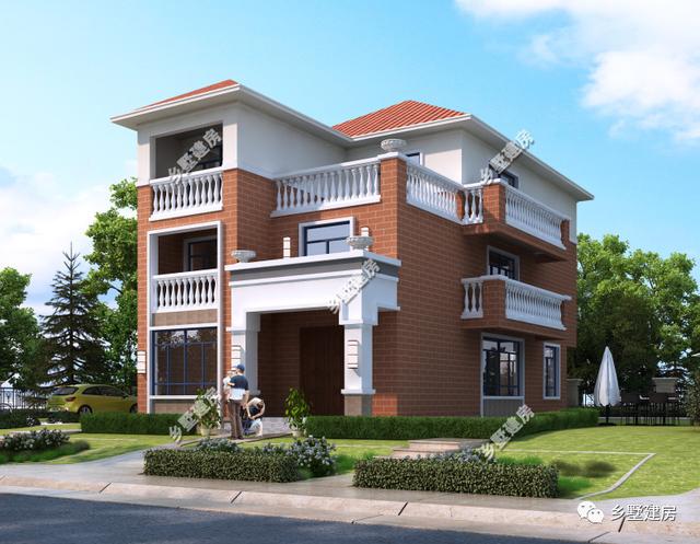 小開間農(nóng)村自建三層別墅設(shè)計(jì)圖，這款別墅即可滿足你的需求